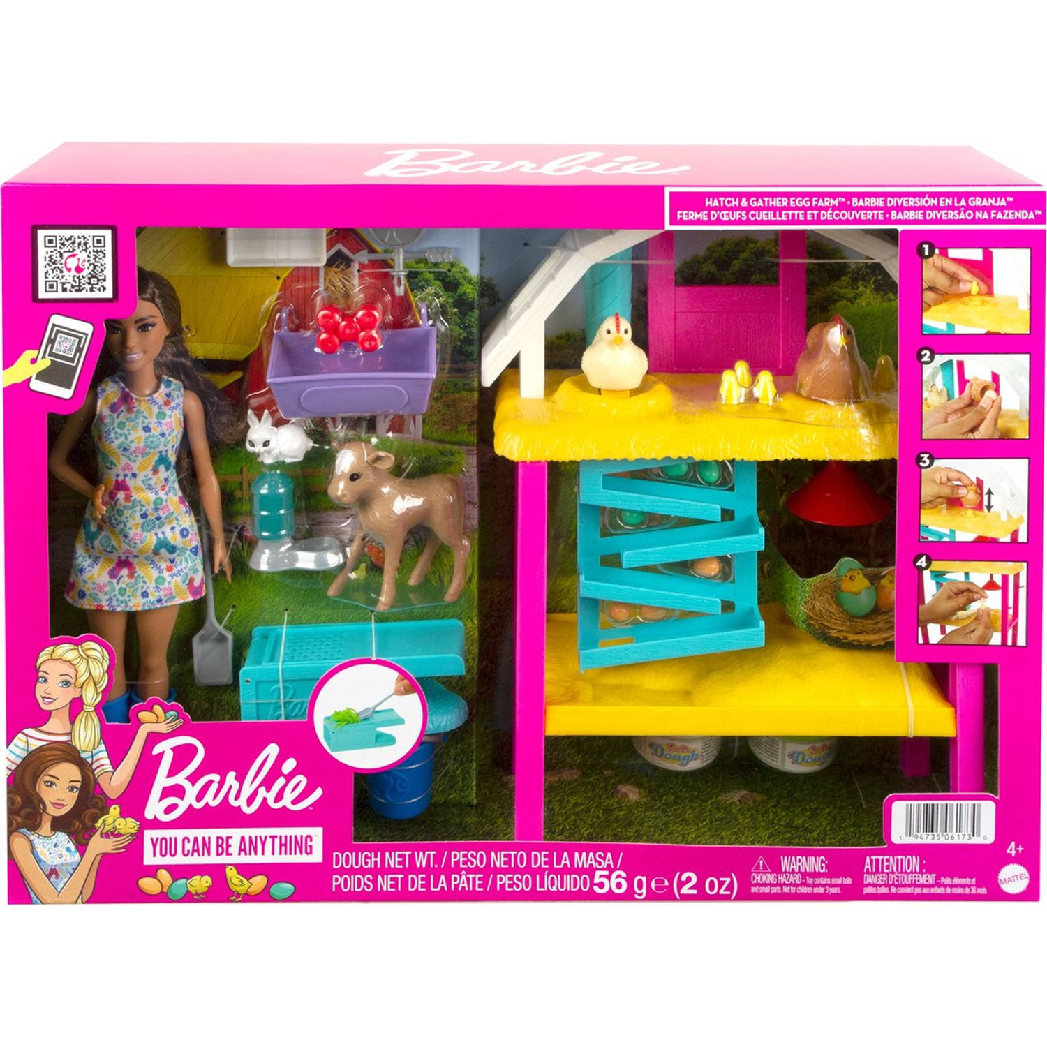 Barbie Broed En Verzamel Kippenboerderij Speelfigurenset