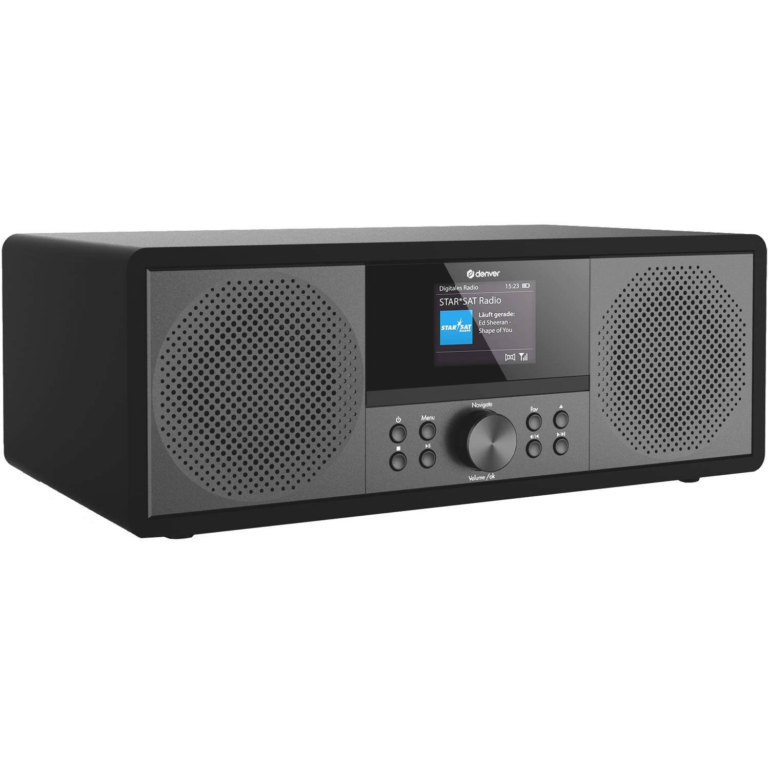 Denver Internetradio - DAB Radio - FM Radio - CD Speler - Bluetooth - 200W - AUX/USB - MIR270 - Zwart