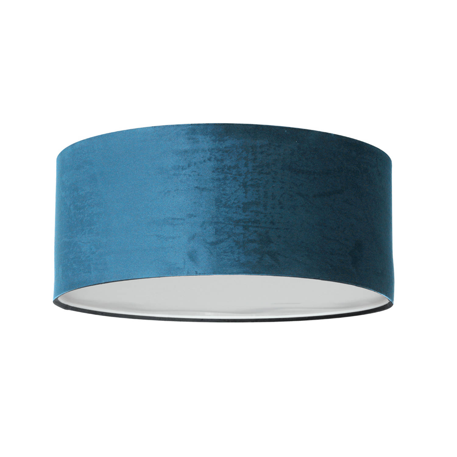 Steinhauer Prestige Chic plafondlamp - met velours blauwe kap - Ø40 cm - dimbaar