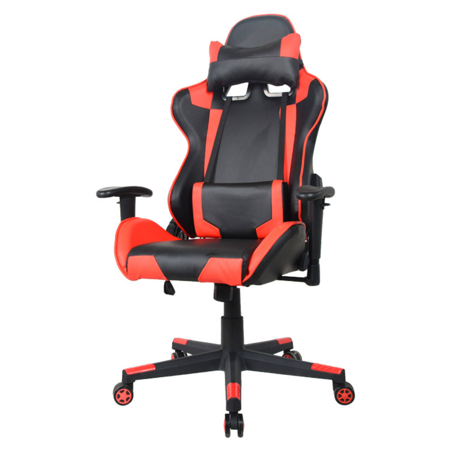 tuberculose Ale Gewaad Bureaustoel gamestoel Thomas - racing gaming stijl stoel - ergonomisch -  rood zwart | Blokker