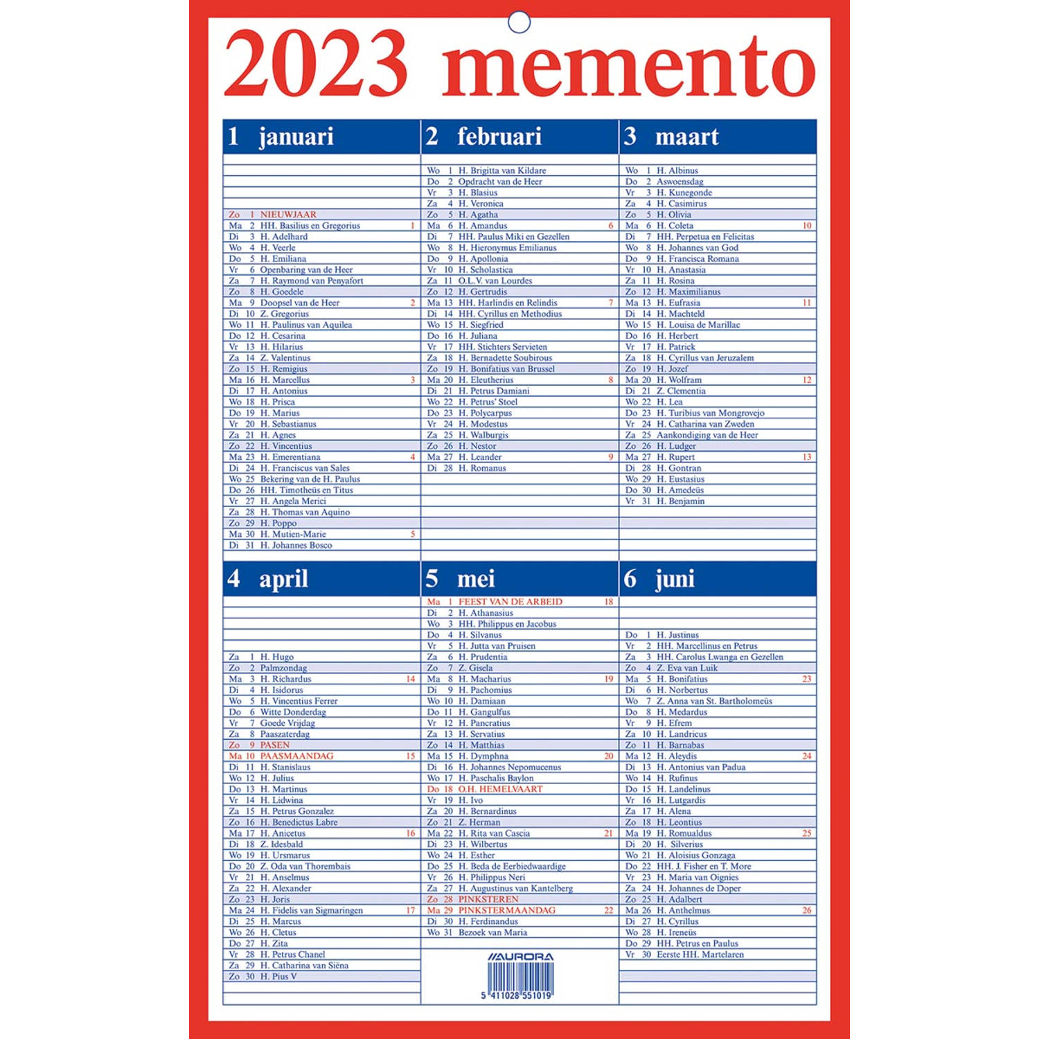 Aurora Memento 10 Nederlandstalig, 2024