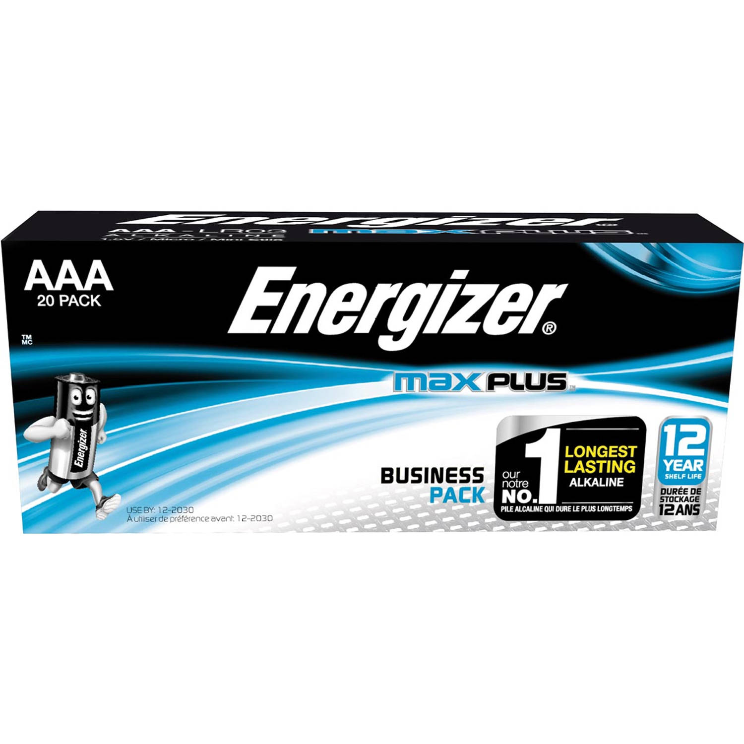 Energizer Max Plus Industrial AAA batterij (potlood) Alkaline 1.5 V 20 stuks