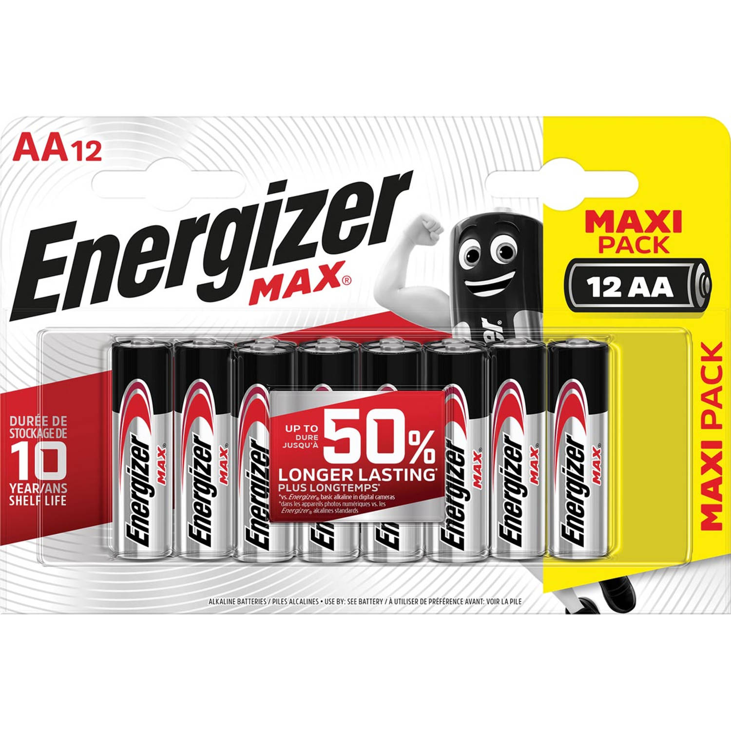 Alkaline Batterij AA 1.5 V Max 12-Blister