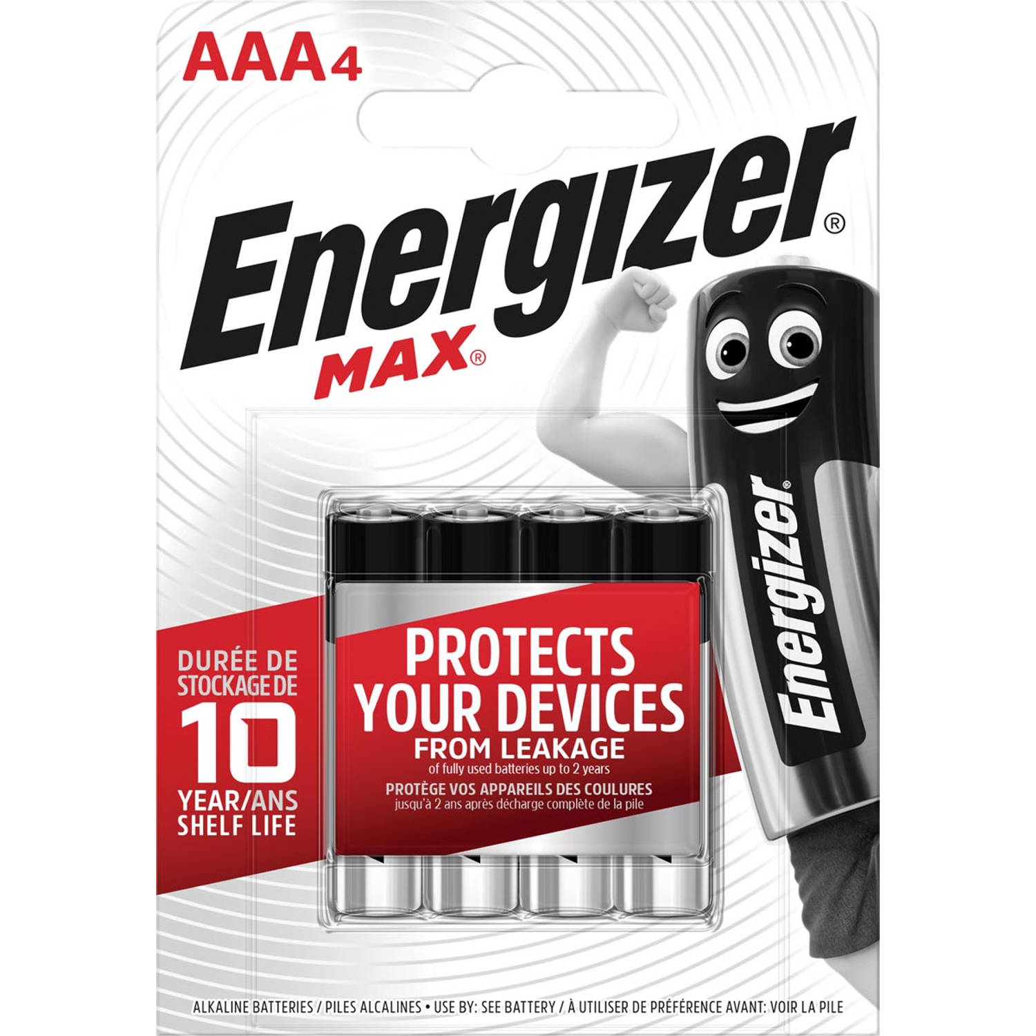 Alkaline Batterij AAA 1.5 V Max 4-Blister