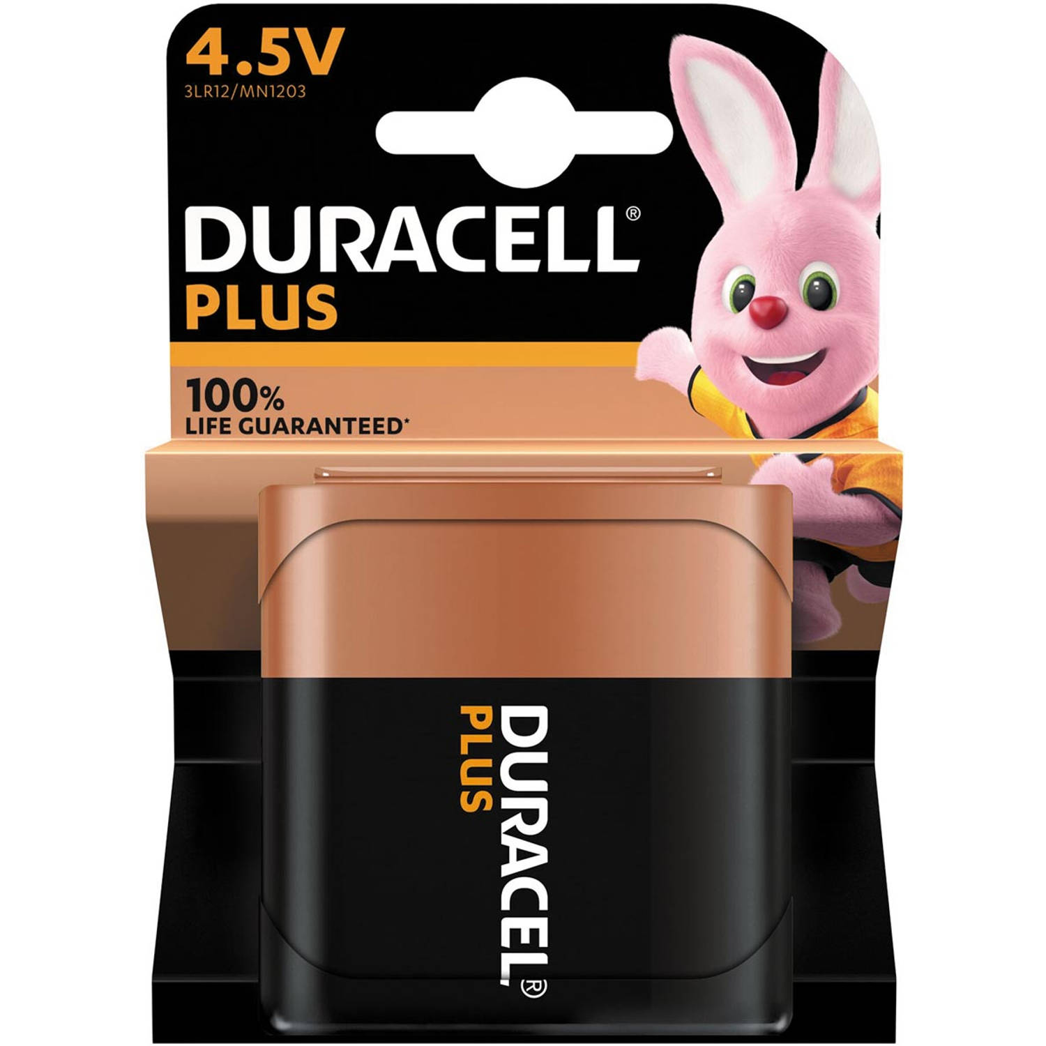 Duracell batterij Plus 100% 4,5V, op blister 10 stuks
