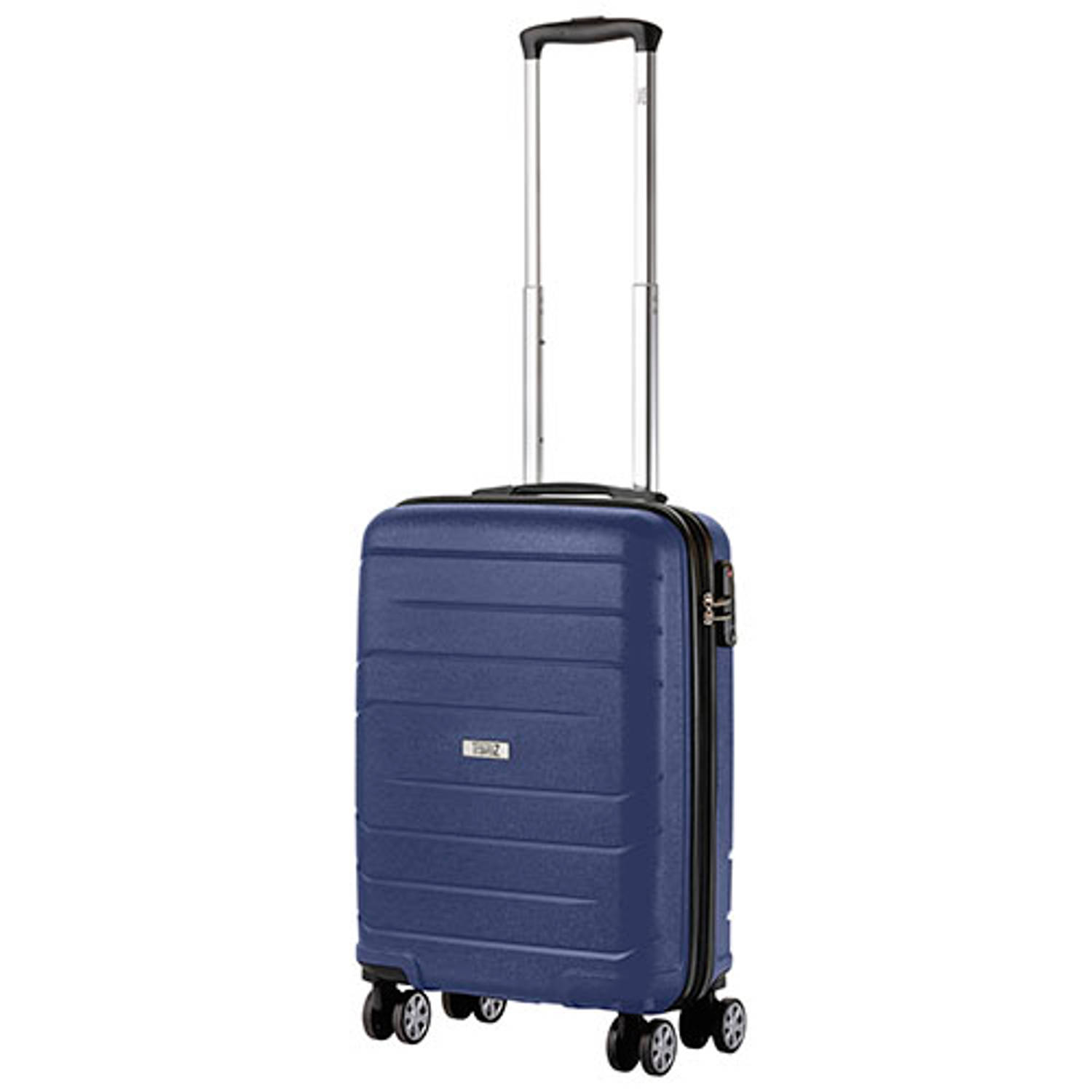 TravelZ Big Bars Handbagagekoffer 55cm Handbagage TSA Blauw