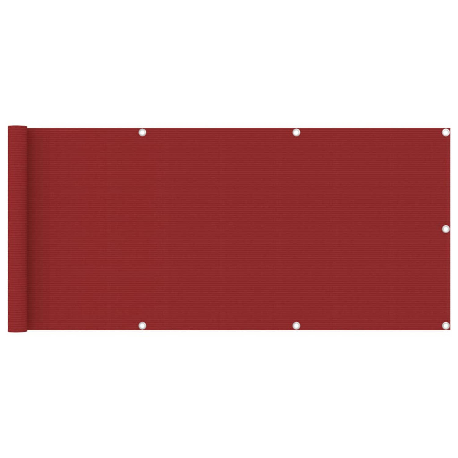 vidaXL Balkonscherm 75x400 cm HDPE rood