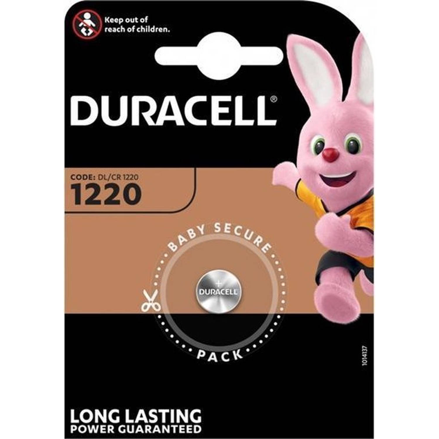 Duracell CR1220 D 1-BL (DL 1220) Lithium 3V niet-oplaadbare batterij