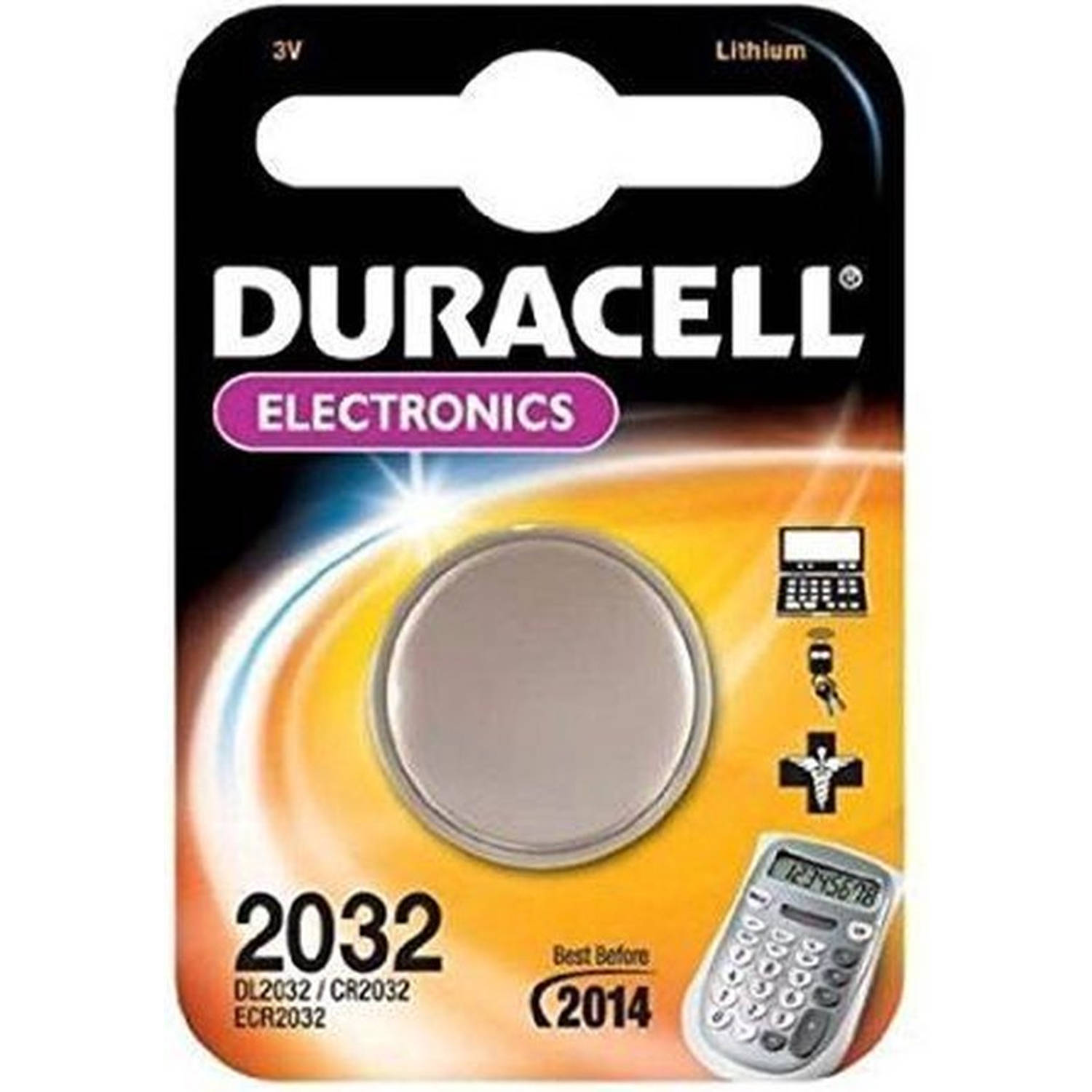 Duracell CR2032 DL2032 3v Lithium Batterij - 10 stuks