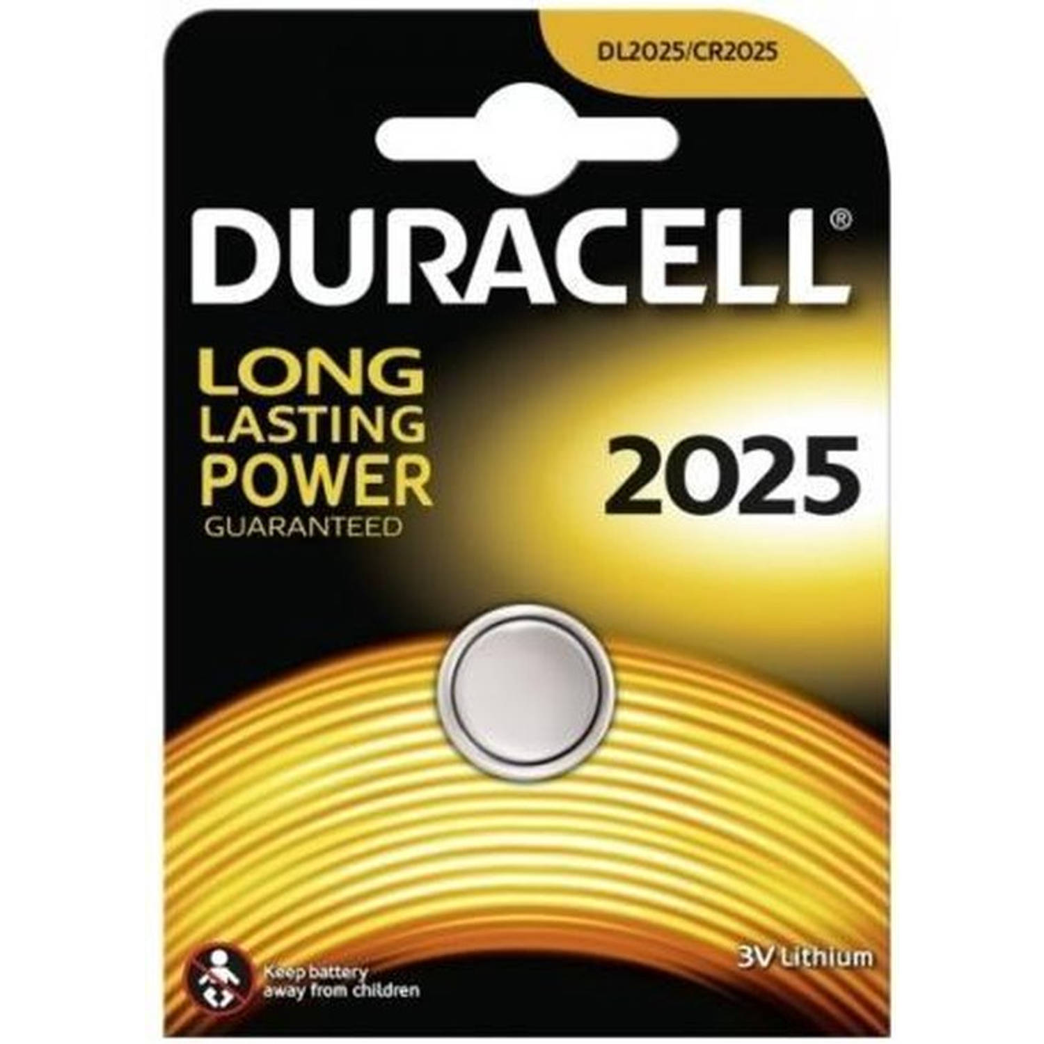 Duracell knoopcel DL2025 3V Lithium batterij - 10 stuks
