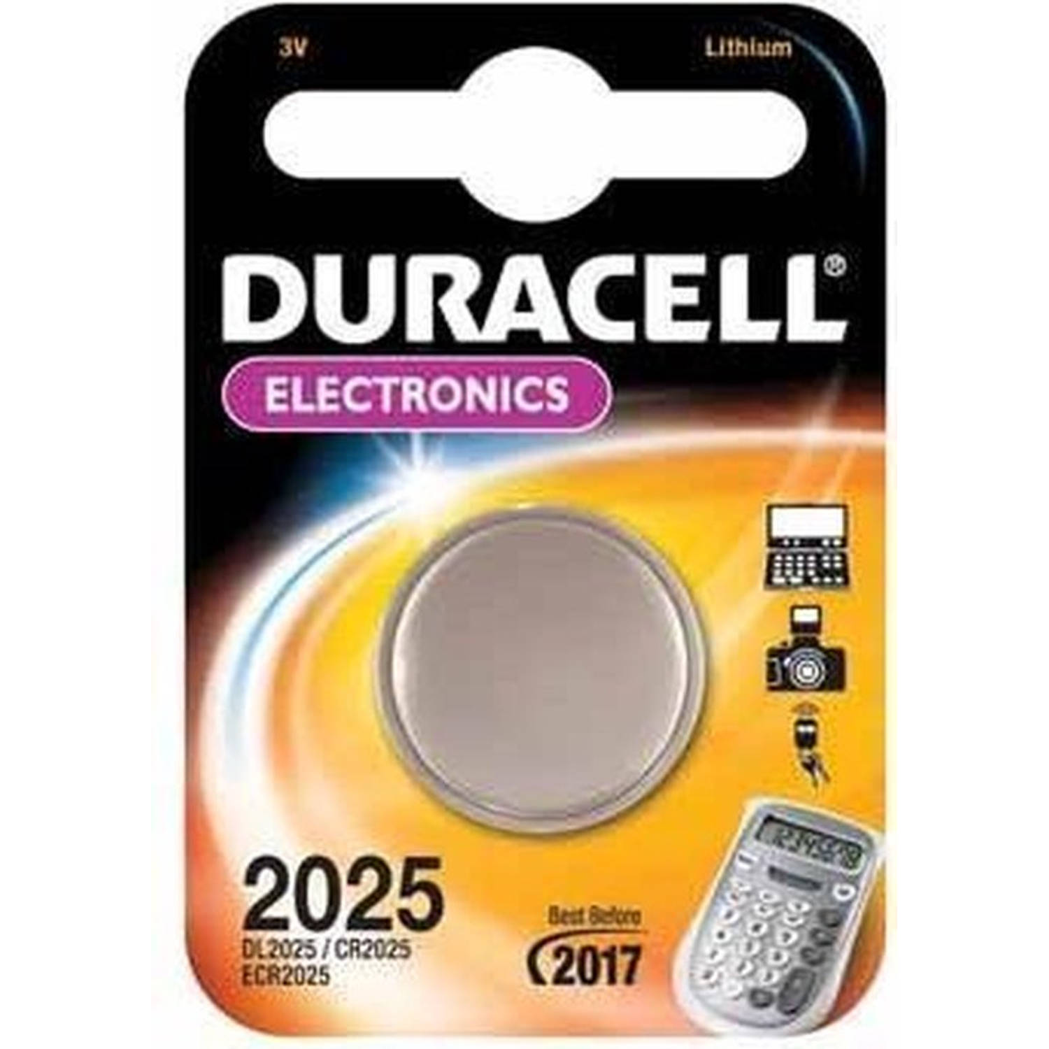 Duracell CR2025 - DL2025 3v Lithium Batterij