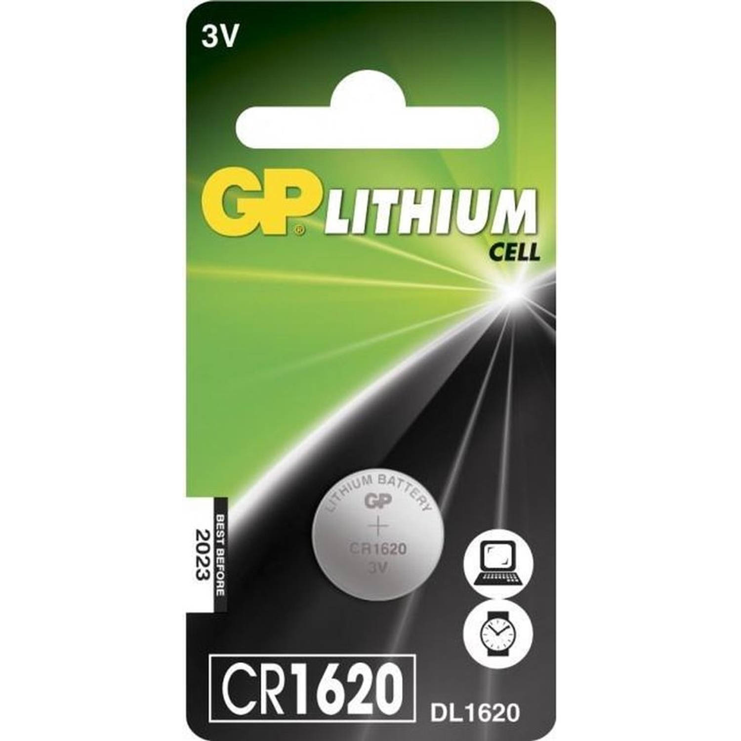 GP Batteries GP CR1620 huishoudelijke batterij Wegwerpbatterij Lithium