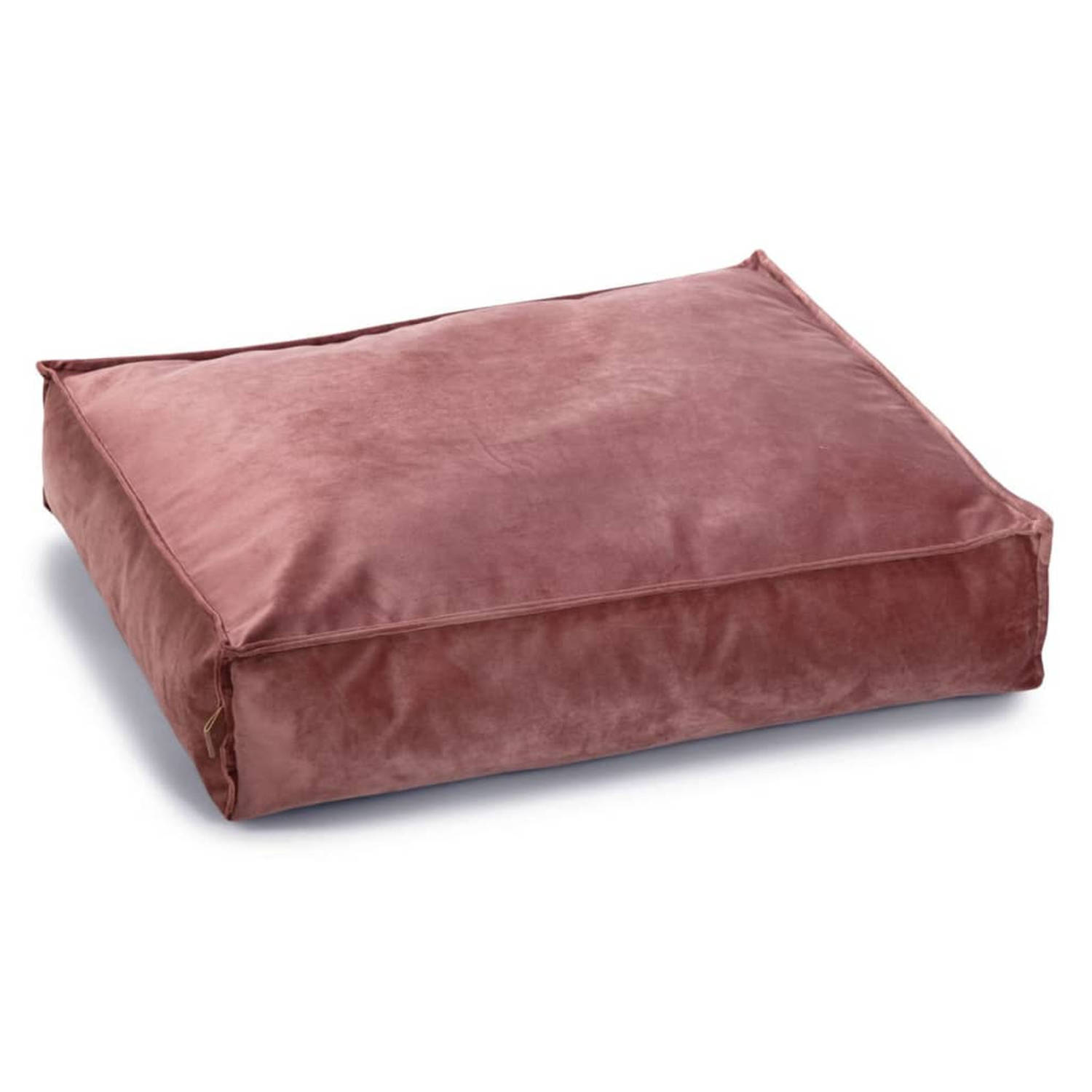 Designed by lotte nalino hondenkussen fluweel roze 70x55x15 c cm
