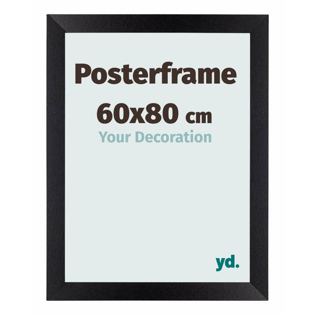 Posterlijst 60x80cm Zwart Mat MDF Parma