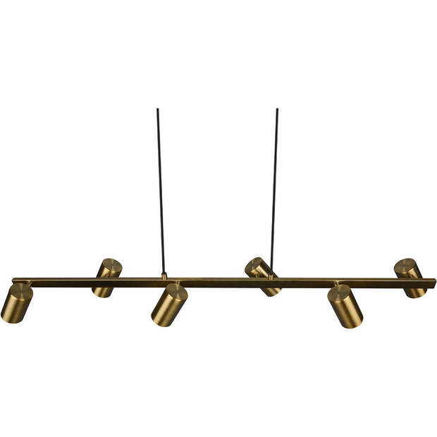 LED Hanglamp - Trion Milona - GU10 Fitting - 6-lichts - Rond - Mat Goud - Aluminium