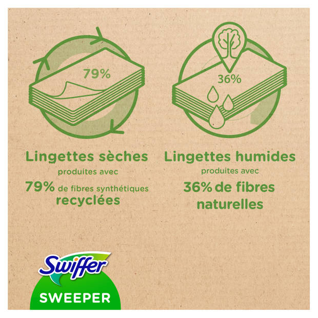 Swiffer Sweeper Dry + Wet starterkit - incl. 9st droge & 3st natte navulling