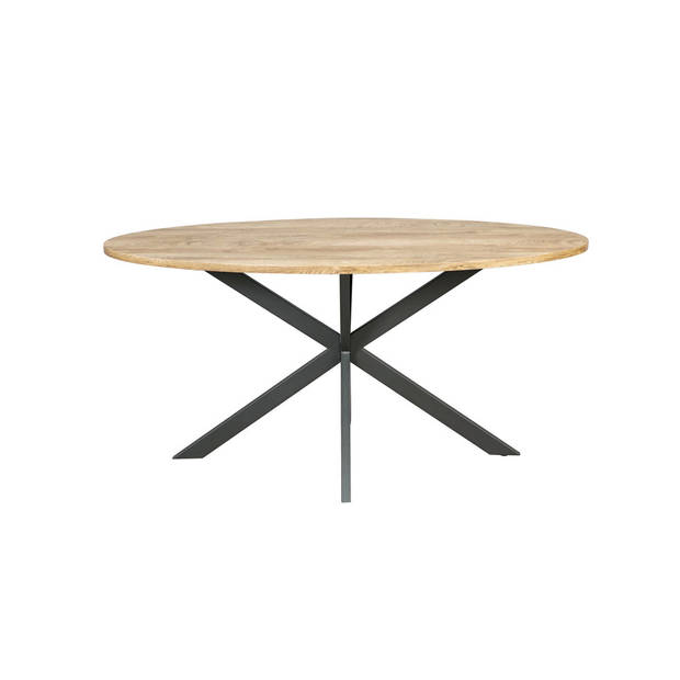Eettafel ovaal 160cm Rato bruin ovale tafel