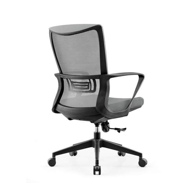 Bureaustoel - kantoorstoel - hoogte verstelbaar - ergonomisch - grijs