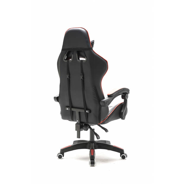 Gamestoel Cyclone tieners - bureaustoel - racing gaming stoel - rood zwart
