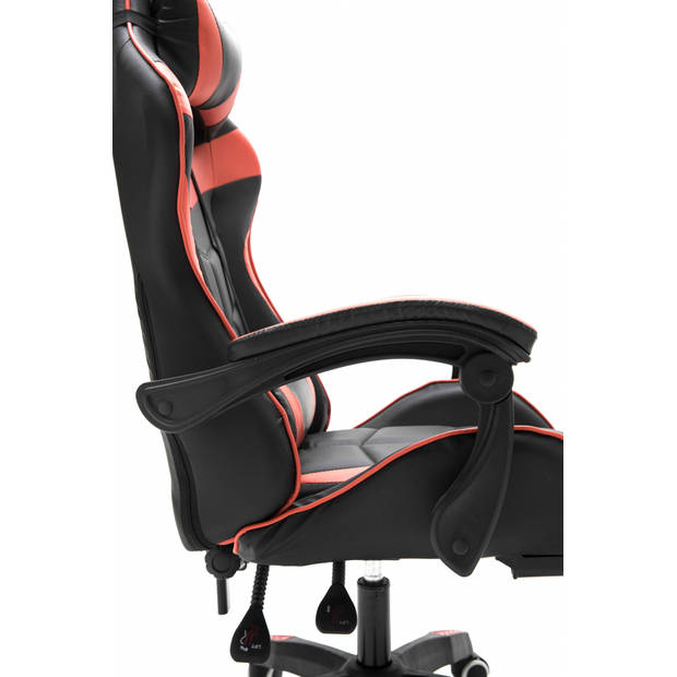 Gamestoel Cyclone tieners - bureaustoel - racing gaming stoel - rood zwart