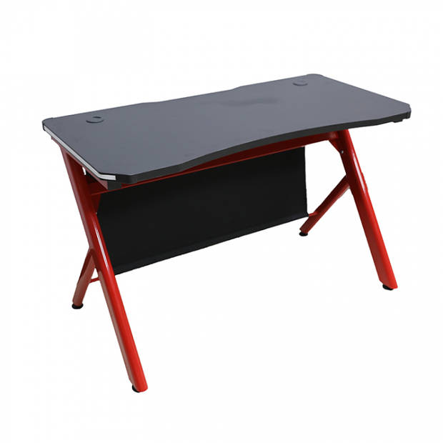 Bureau computer game tafel Sirocco - gaming desk - met led verlichting - 120 x 60 cm