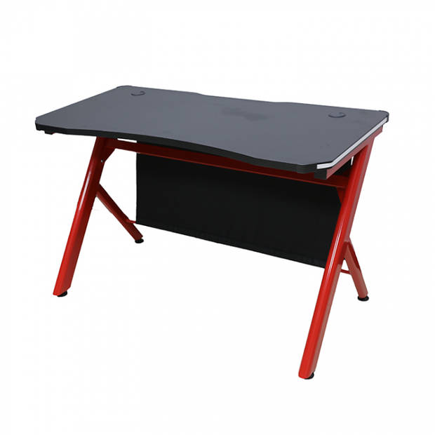 Bureau computer game tafel Sirocco - gaming desk - met led verlichting - 120 x 60 cm