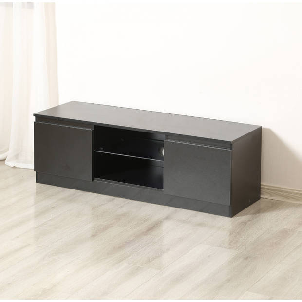 TV meubel dressoir - TV kast - 120 cm breed - zwart