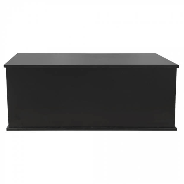 Opbergkist hout - speelgoedkist - dekenkist - 100 cm breed - zwart