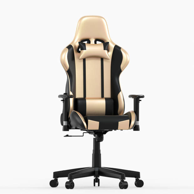 Gamestoel Goldgamer deluxe - bureaustoel - gaming stoel - goud zwart