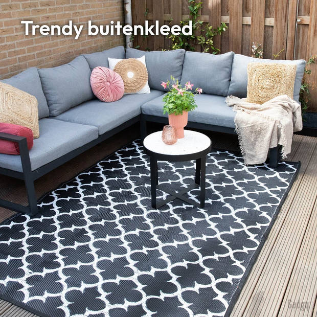 Gadgy Buitenkleed Vloerkleed XL - 230x160 cm - Campingkleed - Picknickkleed - Tuintapijt - Buitentapijt - Balkon Kleed -