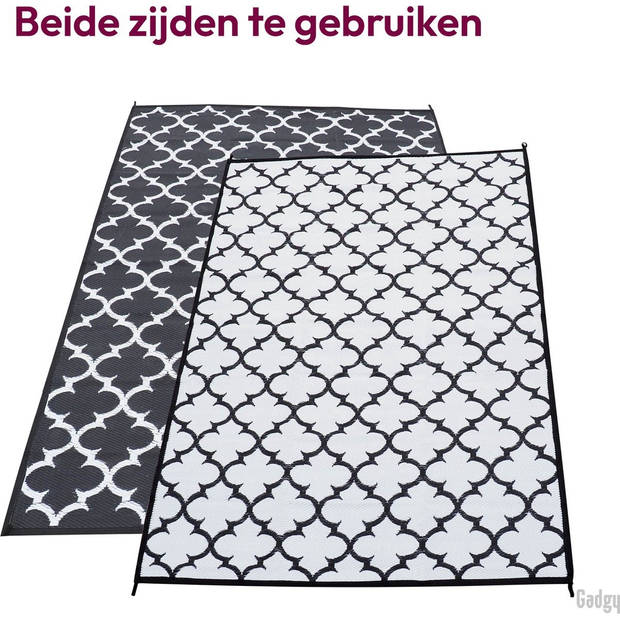 Gadgy Buitenkleed Vloerkleed XL - 230x160 cm - Campingkleed - Picknickkleed - Tuintapijt - Buitentapijt - Balkon Kleed -