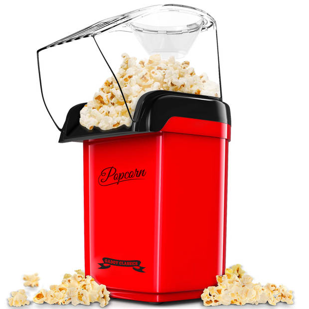 Gadgy Popcorn Machine - Hetelucht Popcornmakers - 1200 watt - 27 cm - Popcornmaker Kinderfeestje