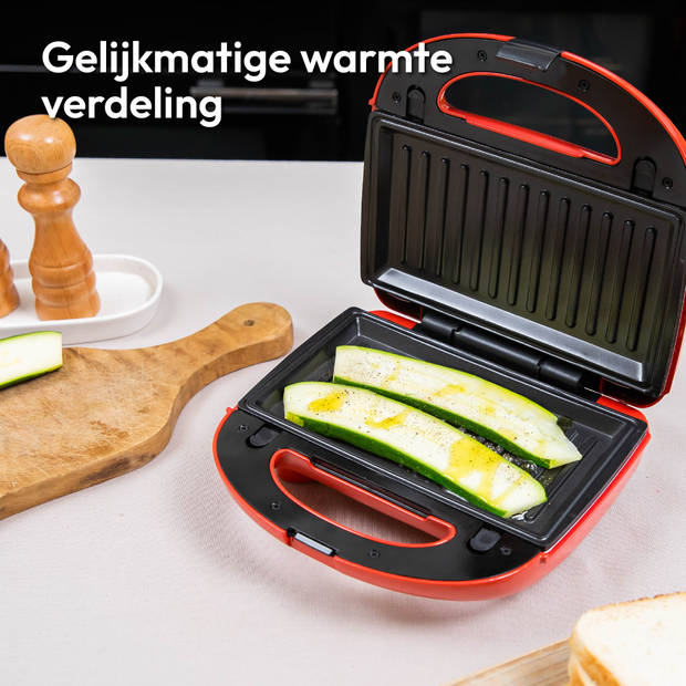 Gadgy 3 in 1 Tosti Apparaat - Wafelijzer - Grill Apparaat - Verwisselbare Platen - Tosti ijzer - Croque Monsieur Toestel