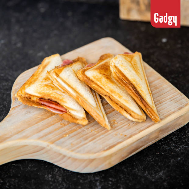 Gadgy 3 in 1 Tosti Apparaat - Wafelijzer - Grill Apparaat - Verwisselbare Platen - Tosti ijzer - Croque Monsieur Toestel