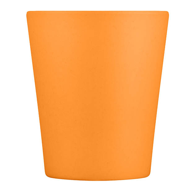 Ecoffee Cup Alhambra PLA - Koffiebeker to Go 250 ml - Oranje Siliconen