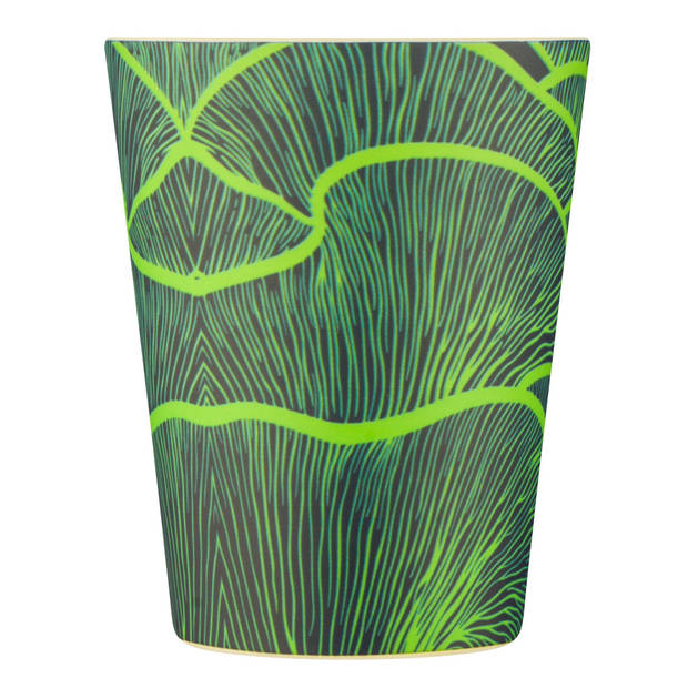 Ecoffee Cup Bloodwood PLA - Koffiebeker to Go 350 ml - Limoen Groen Siliconen