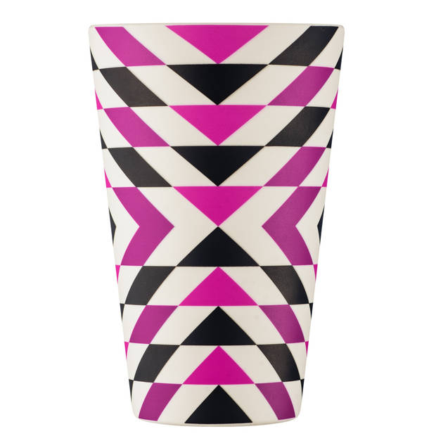 Ecoffee Cup Fancy Wang PLA - Koffiebeker to Go 400 ml - Purper Siliconen