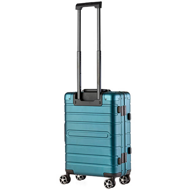 CarryOn ULD Handbagage Reiskoffer - 55cm Luxe Aluminium Trolley - Dubbel TSA slot - Blauw