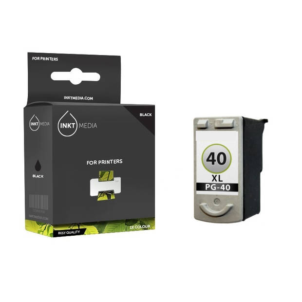 Inktmedia® - Inktcartridge - Geschikt Canon PG-40/50 inktcartridge Zwart - Cartridge met Inkt