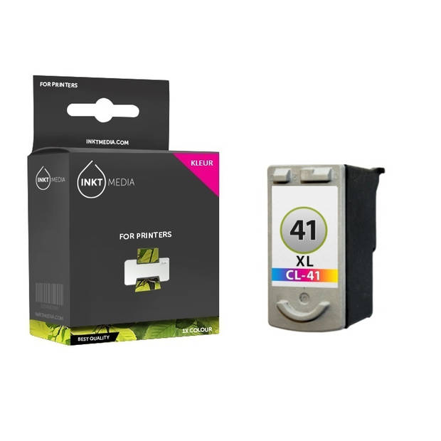 Inktmedia® - Inktcartridge - Geschikt Canon CL-41/51 inktcartridge Kleur compatible - Cartridge met Inkt