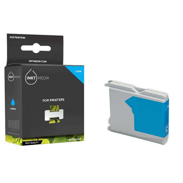 Inktmedia® - Inktcartridge - Geschikt Brother LC-970C inktcartridge Cyaan - Cartridge met Inkt