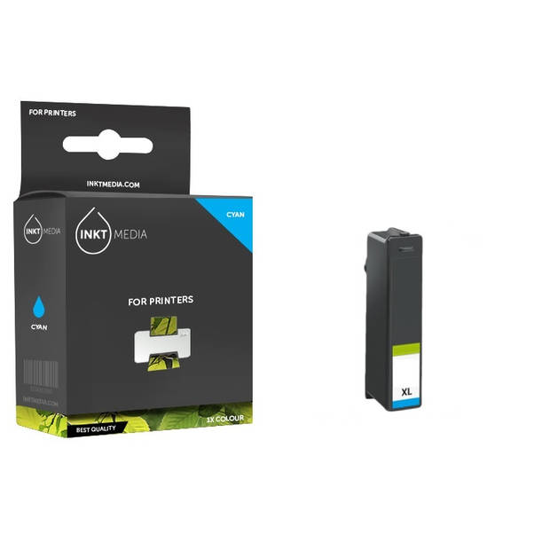 Inktmedia® - Inktcartridge - Geschikt Lexmark 100 xl 14N1069E (Nr.100XL) inktcartridge cyaan XL - Cartridge met Inkt