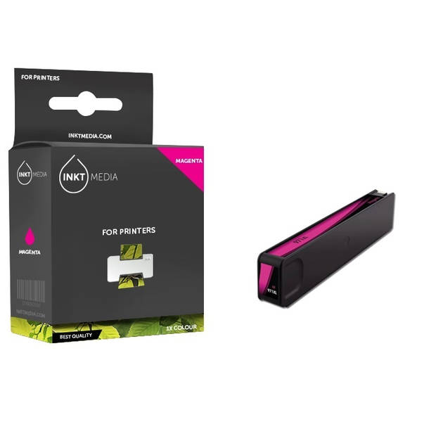 Inktmedia® - Inktcartridge - Geschikt HP 971XL (CN627AE) inktcartridge magenta - Cartridge met Inkt