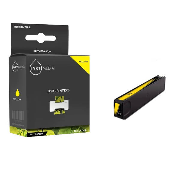 Inktmedia® - Inktcartridge - Geschikt HP 971XL (CN628AE) inktcartridge geel - Cartridge met Inkt