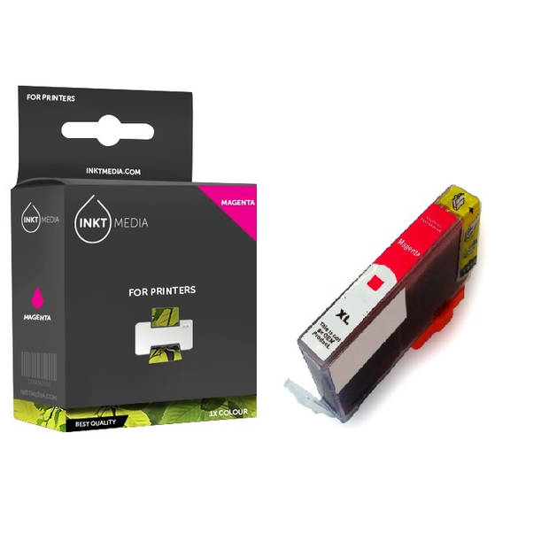 Inktmedia® - Inktcartridge - Geschikt HP 655 XL inktcartridge Magenta (CZ111A) - Cartridge met Inkt