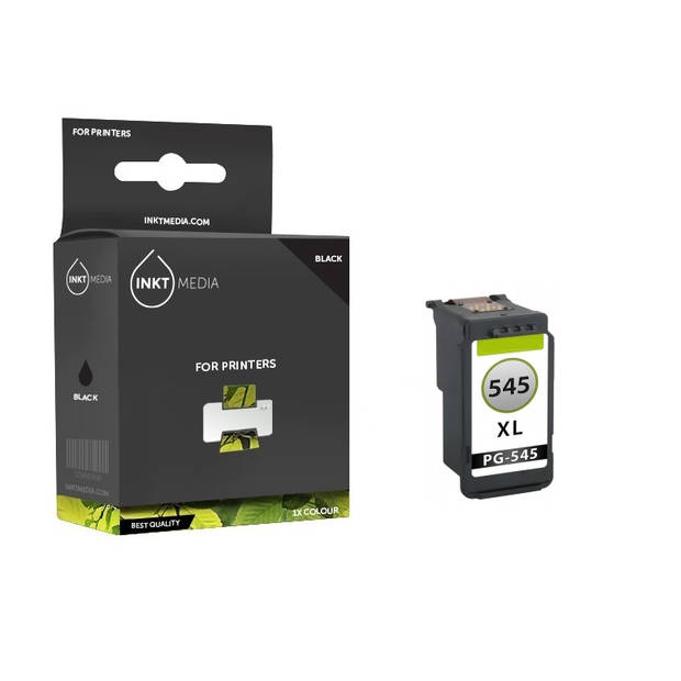 Inktmedia® - Geschikt Canon PG-545XL inkt cartridge zwart hoge capaciteit