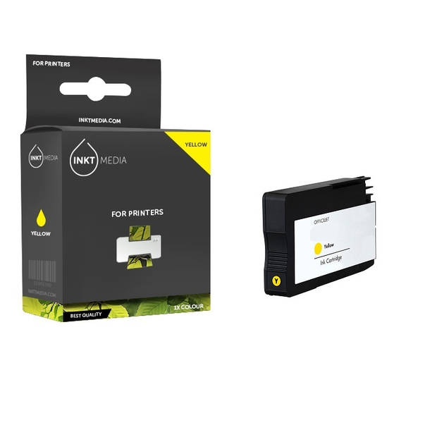 Inktmedia® - Inktcartridge - Geschikt HP 953XL 953 (F6U18AE) inktcartridge geel hoge capaciteit - Cartridge met Inkt