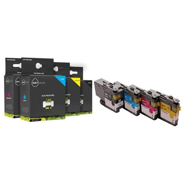 Inktmedia® - Geschikt Brother LC-3233 / LC-3235 XL multi pack set