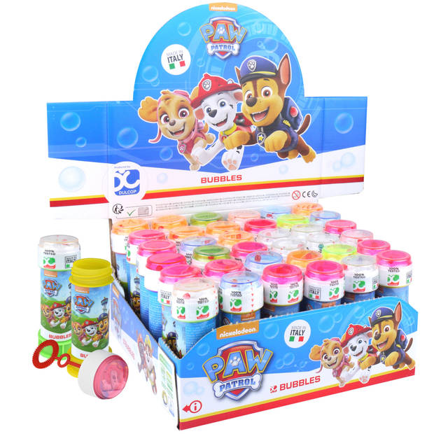 Bellenblaas - Paw Patrol - 50 ml - voor kinderen - uitdeel cadeau/kinderfeestje - Bellenblaas