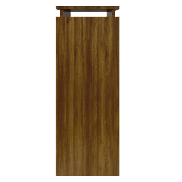 vidaXL Wandtafel 80x30x80 cm bewerkt hout bruin eikenkleur